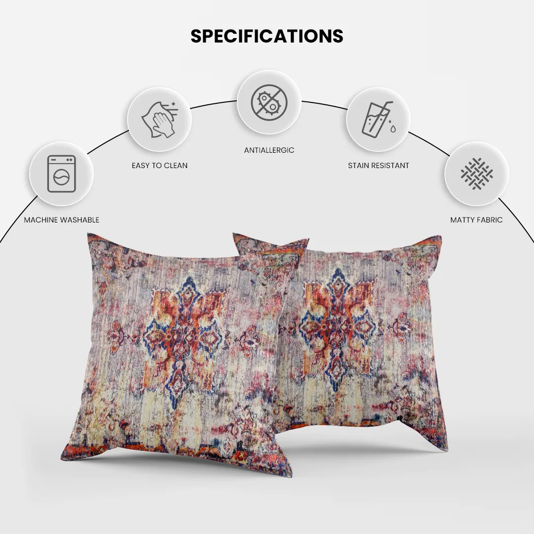 Floral and Geometric Motif Cushion Covers - Image 5
