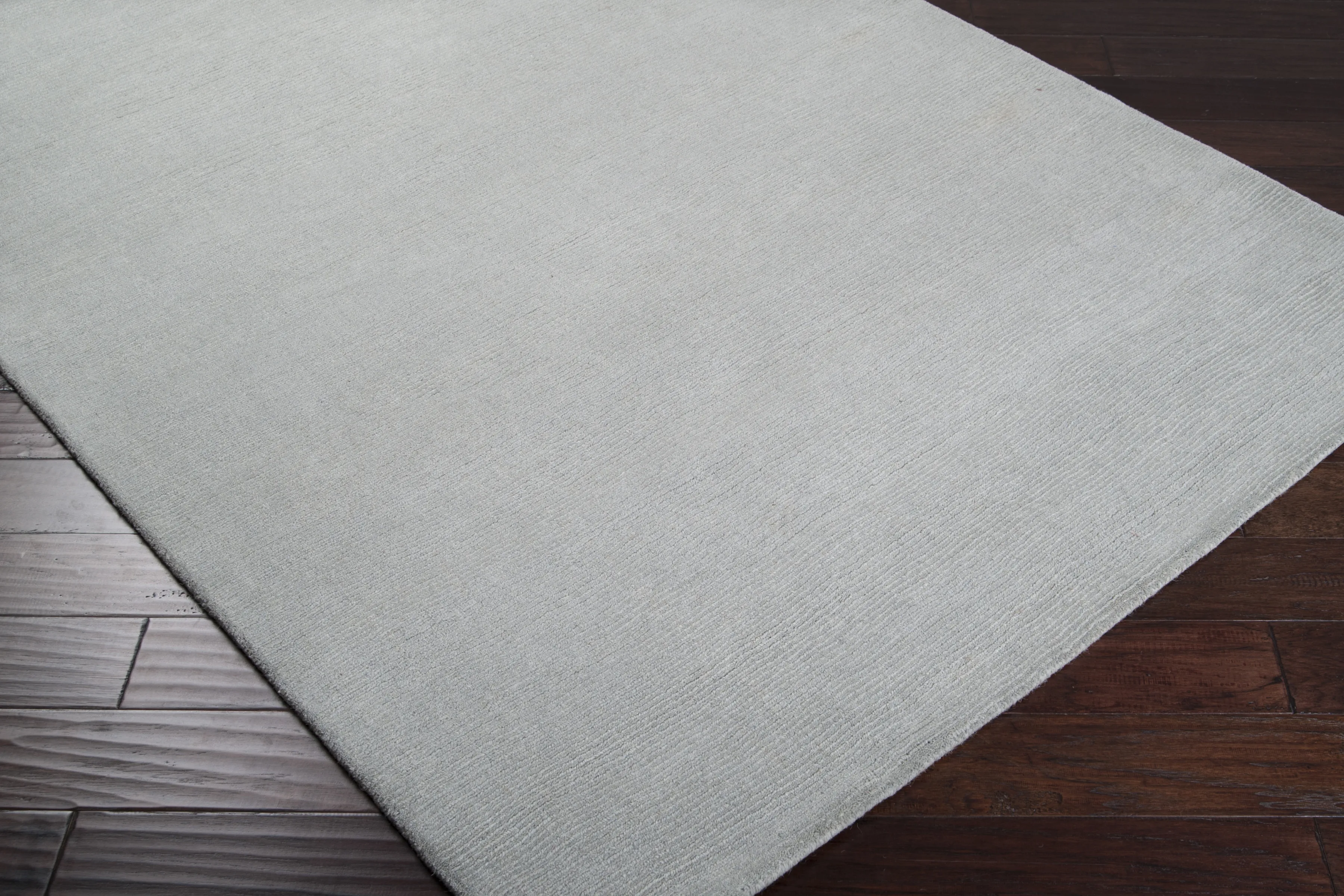 Hand Loomed Mystique Gray Wool Rug - Image 5