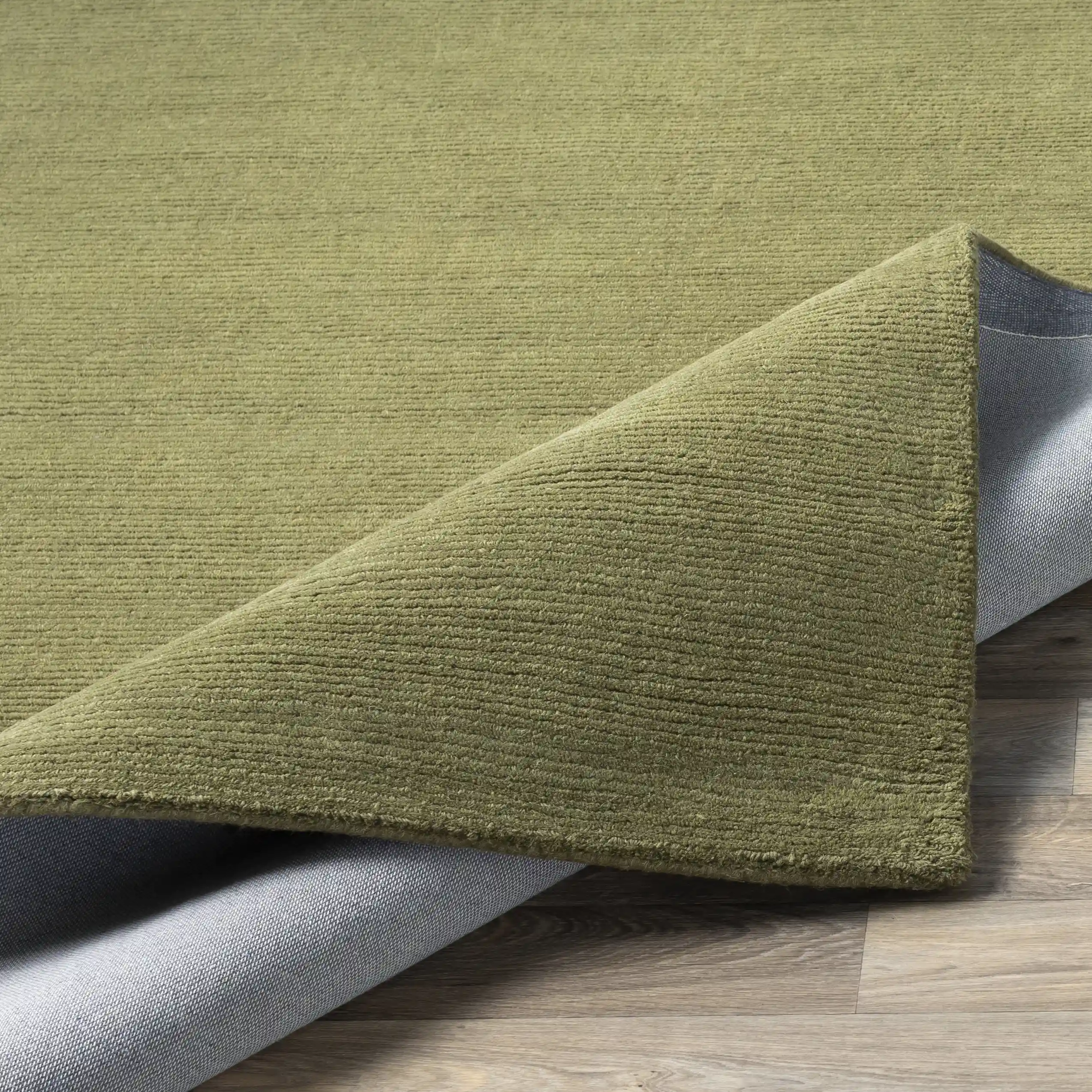 Hand Loomed Mystique Green Wool Rug - Image 6
