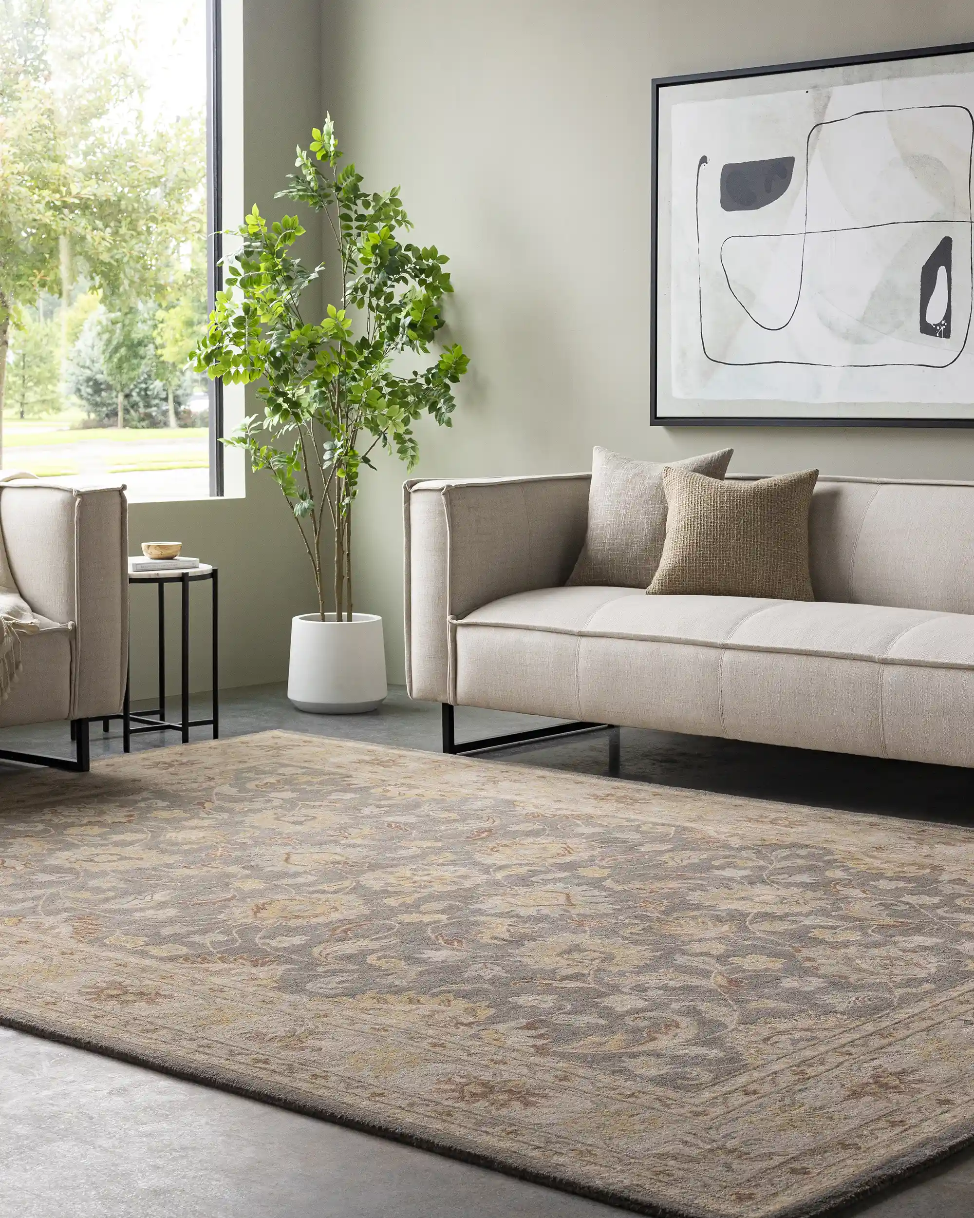 Hand Tufted Floral Comfort Elegant Wool Area Rug - Image 8