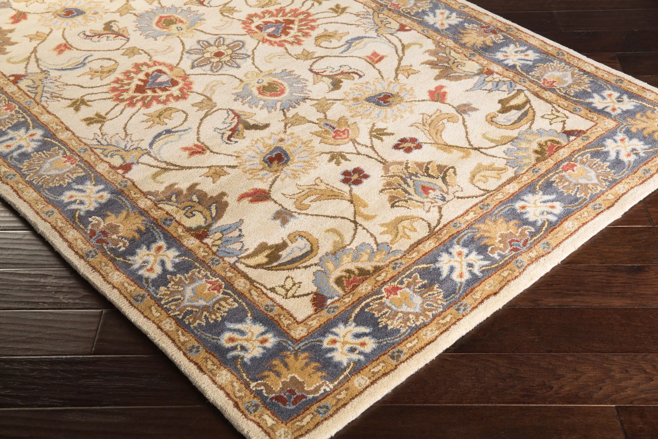 Hand Tufted Caesar Yellow Wool Rug - Image 4