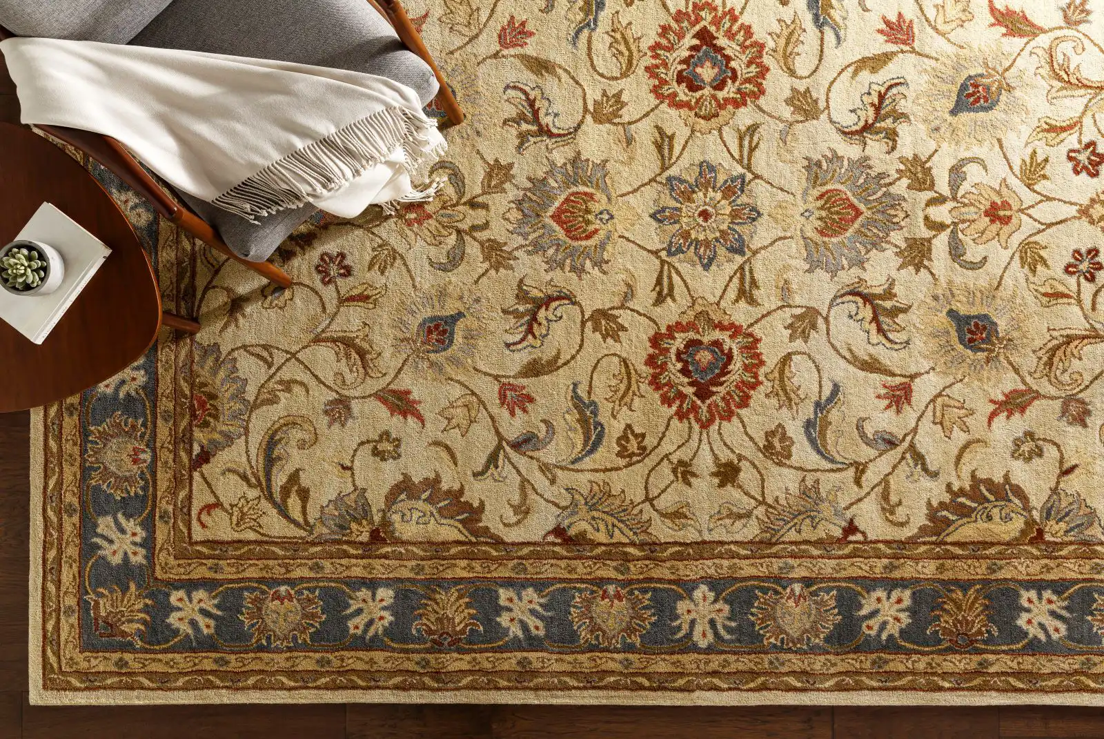 Hand Tufted Caesar Yellow Wool Rug - Image 7