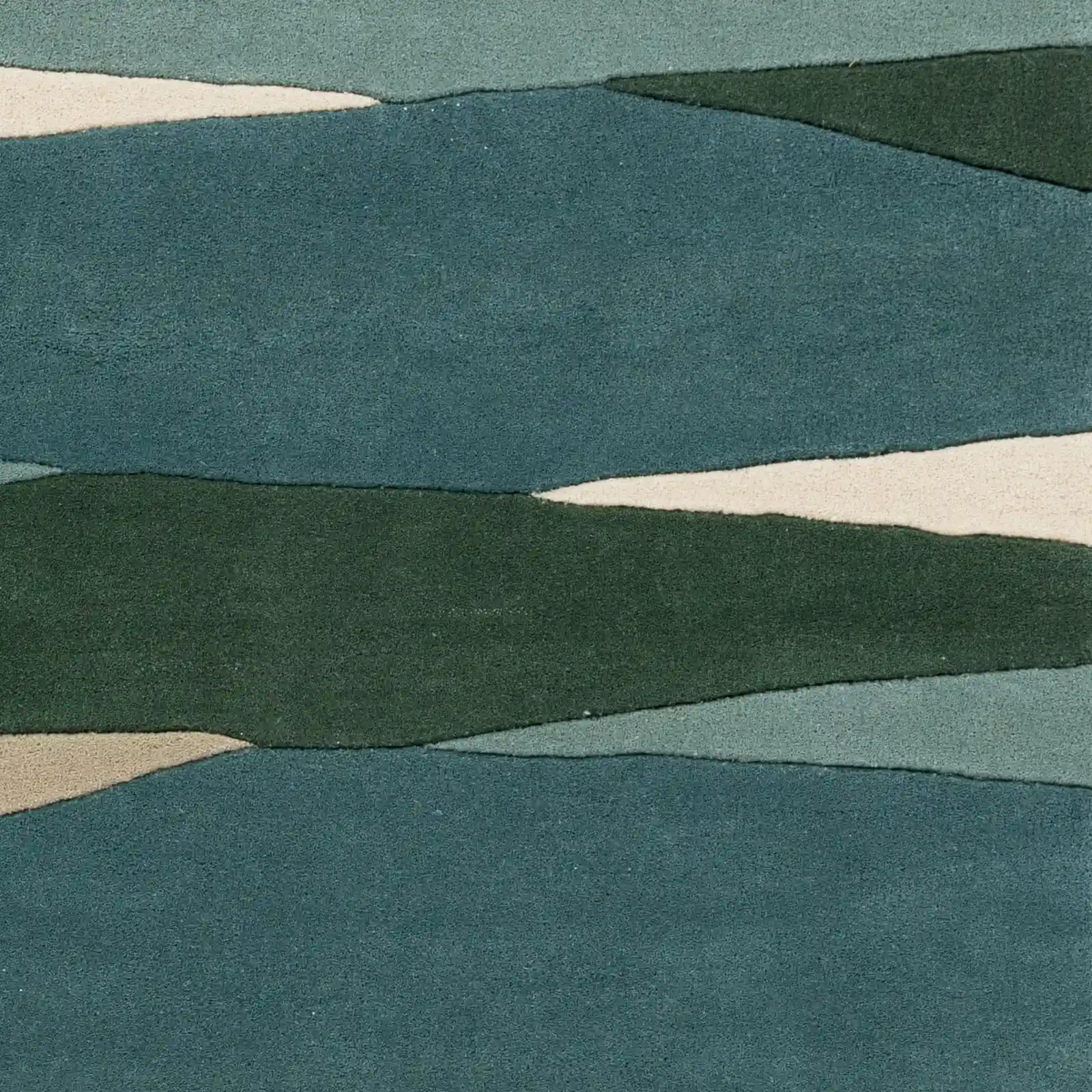Hand Tufted Sage and Green Wool Rug - Image 10