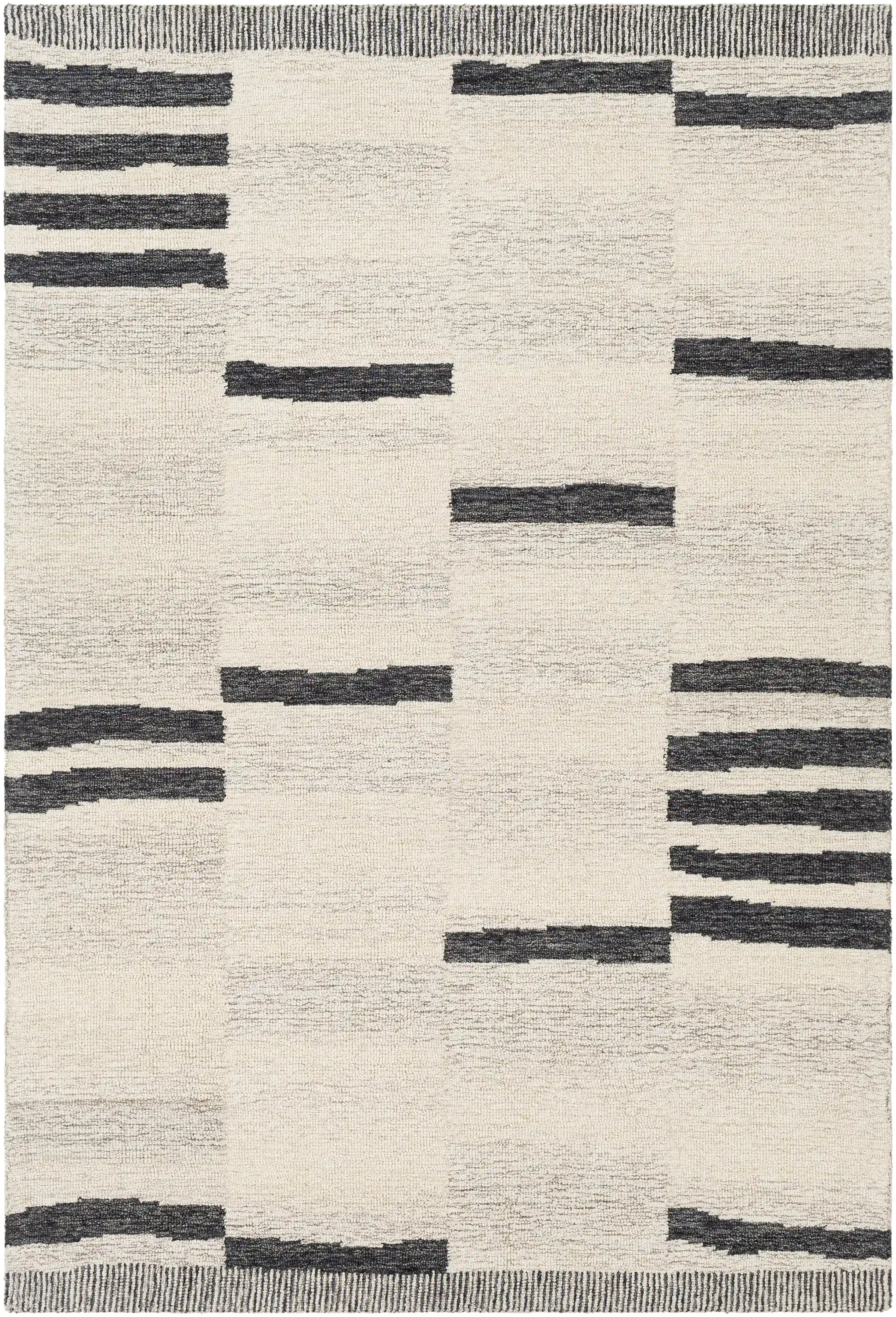 Hand Tufted Granada Beige Wool Rug - Image 3
