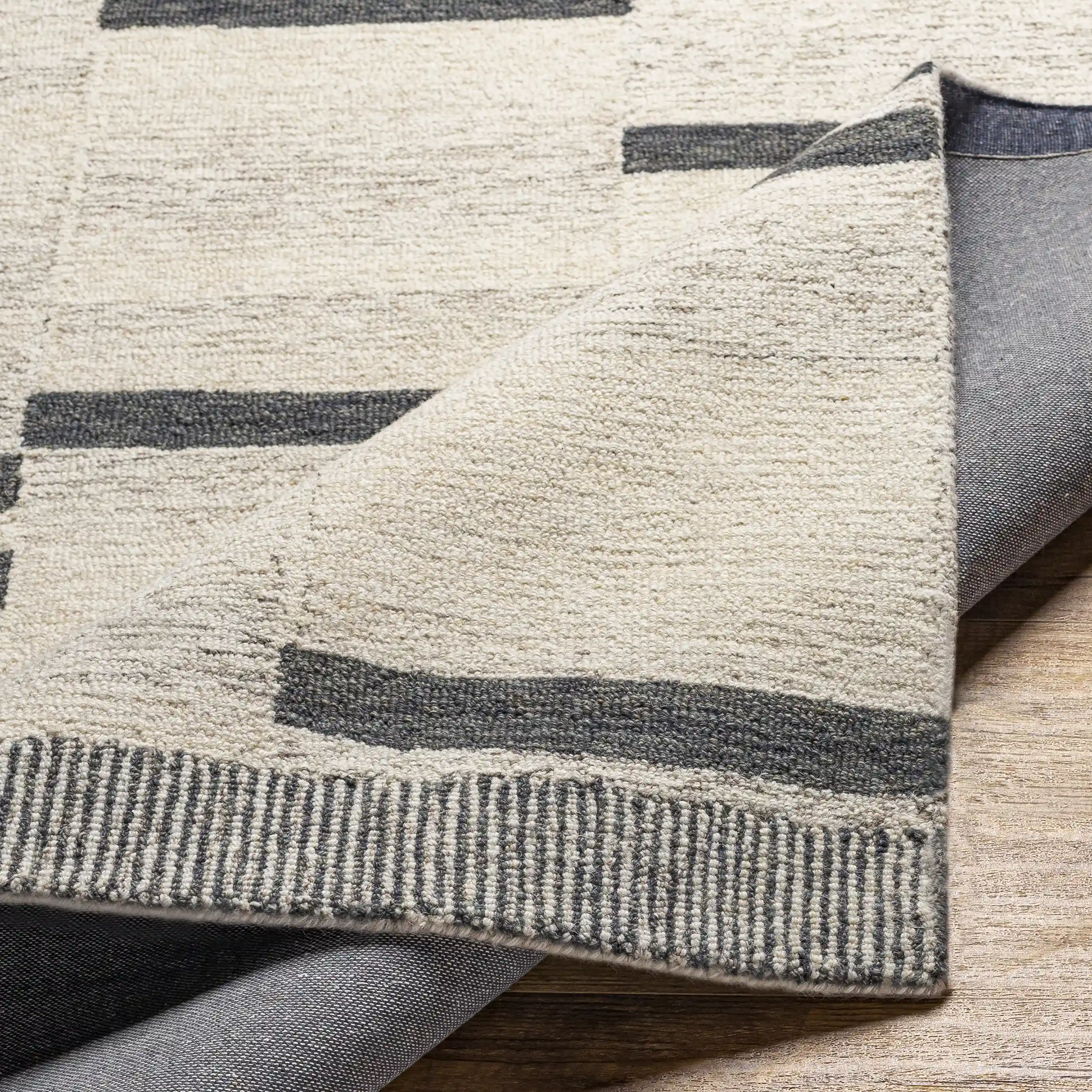 Hand Tufted Granada Beige Wool Rug - Image 9